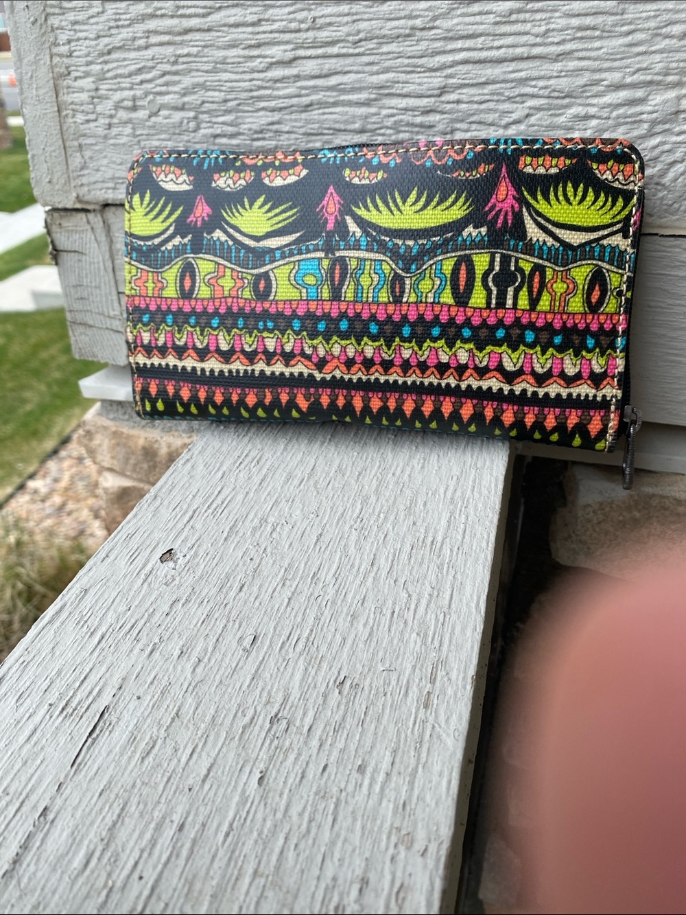 Sakroots Multi-Color Boho Zip Wallet - Picture 2 of 9